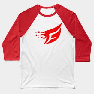 Furious Gamers with Flames Baseball T-Shirt